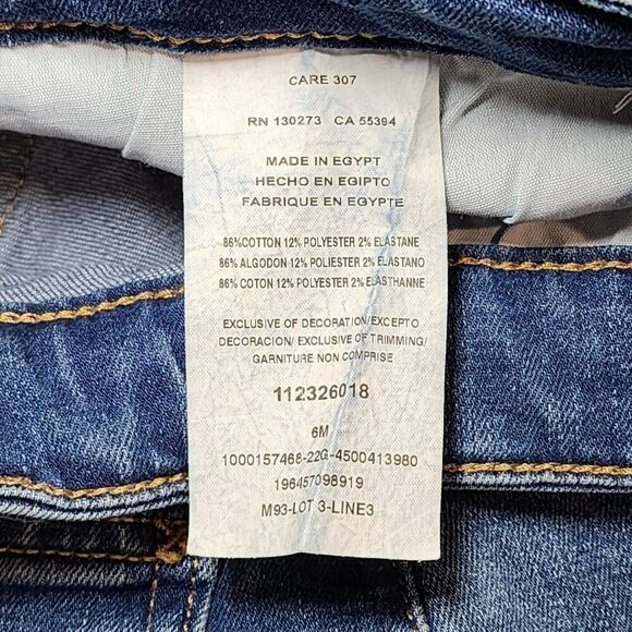 Lee Jeans Womens 6M Blue Heritage Regular Fit Skinny High Rise Stretch - Picture 15 of 16